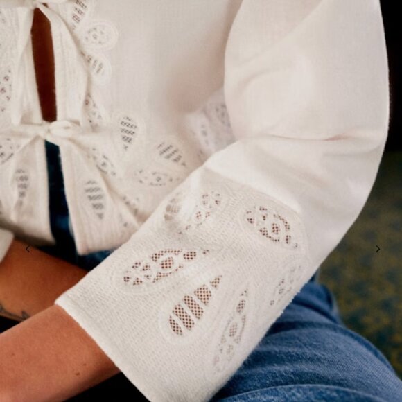 Sezane Odelia Blouse NWT Size 6/38 - Picture 4 of 11